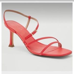 NIB Ann Taylor Leather Strappy Heeled Sandals Size 8.5